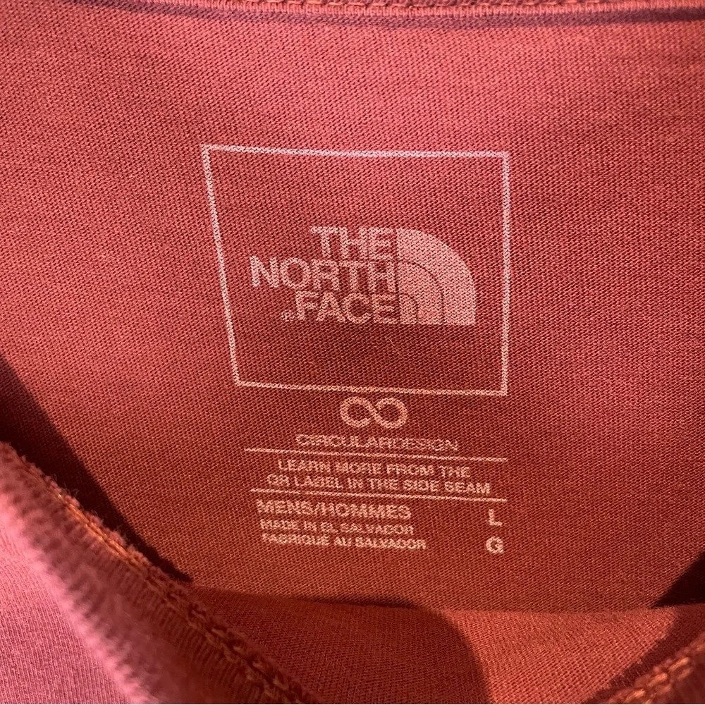 The North Face Burgundy Logo Graphic T-Shirt Men’s Large Outdoor Casual Tee